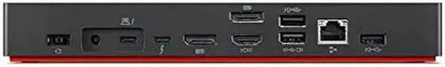 Alt view image 3 of 5 - Lenovo ThinkPad Universal Thunderbolt 4 Dock, 4 Displays, Dynamic Power Charging up to 100W, Black