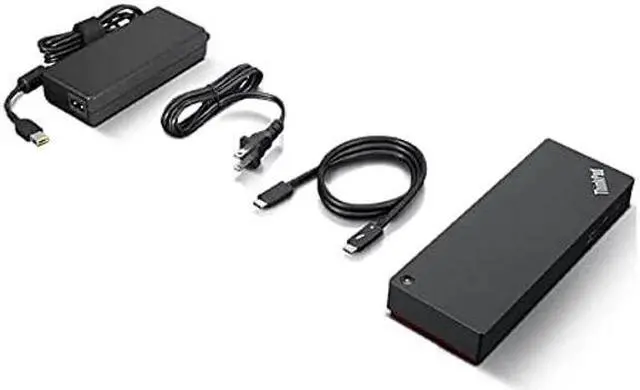 Alt view image 4 of 5 - Lenovo ThinkPad Universal Thunderbolt 4 Dock, 4 Displays, Dynamic Power Charging up to 100W, Black