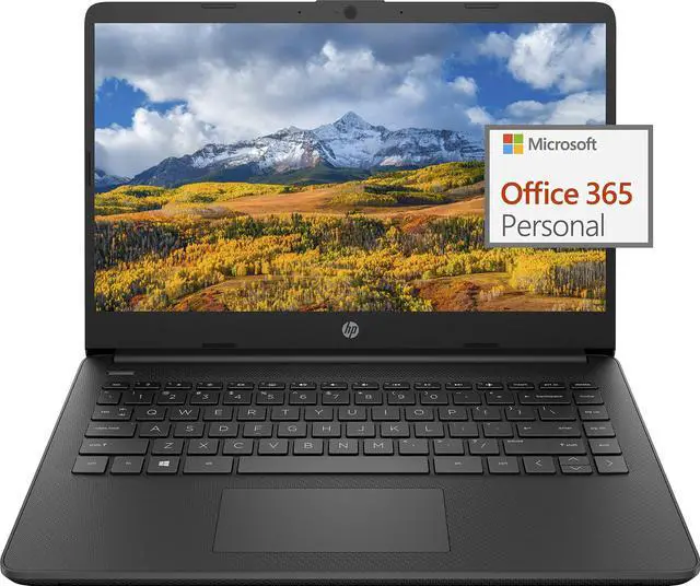 Main image of HP 2021 Newest 14' Laptop, Intel N4020, 4GB RAM, 64GB Storage, Office 365, Webcam, HDMI, Google Classroom