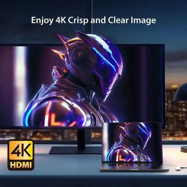 Alt view image 4 of 5 - j5create USB-C Pink Multi-Port Hub with Power Delivery with 4K HDMI/2 USB-A 5Gbps/PD 100W Charging SD&Micro SD/3.5mm Audio | for MacBook/iPad Pro/iMac/Surface/XPS/Thinkpad/Galaxy/and More(JCD373ER)