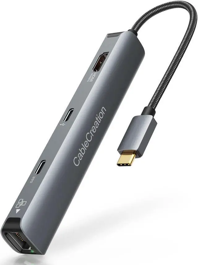 Alt view image 2 of 5 - CableCreation 6-in-1 USB-C Hub Bundle with USB C to USB A Cable 5FT 10Gbps