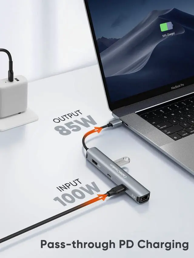 Alt view image 5 of 5 - CableCreation 6-in-1 USB-C Hub Bundle with USB C to USB A Cable 5FT 10Gbps