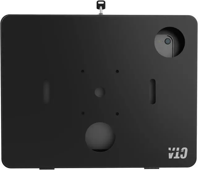 Alt view image 4 of 5 - Locking iPad Wall Mount - CTA Anti-Theft Tablet Wall Mount For iPad 10th Gen 10.9-inch - iPad 7th/8/9 Gen - iPad Air 4 - Galaxy Tab - Lenovo Tab 4 - Zebra Tablets & More - Black - (PAD-PARAW)