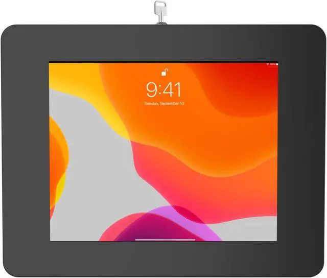 Alt view image 2 of 5 - Locking iPad Wall Mount - CTA Anti-Theft Tablet Wall Mount For iPad 10th Gen 10.9-inch - iPad 7th/8/9 Gen - iPad Air 4 - Galaxy Tab - Lenovo Tab 4 - Zebra Tablets & More - Black - (PAD-PARAW)