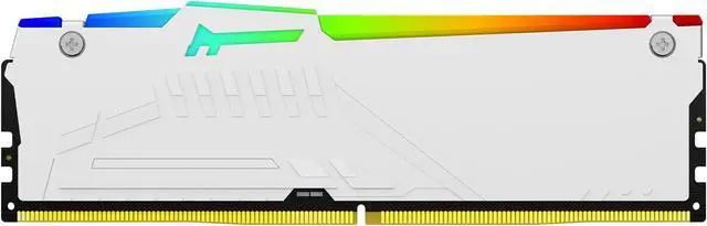 Alt view image 3 of 5 - Kingston FURY Beast White RGB 16GB 5200MT/s CL36 DDR5 Expo DIMM | Infrared Syncing | FURY CTRL Software | Overclocking | Plug N Play | AMD Expo | Single Module | KF552C36BWEA-16