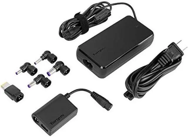 Alt view image 2 of 5 - Targus 90 Watt AC Laptop Charger with USB Fast Charging Port