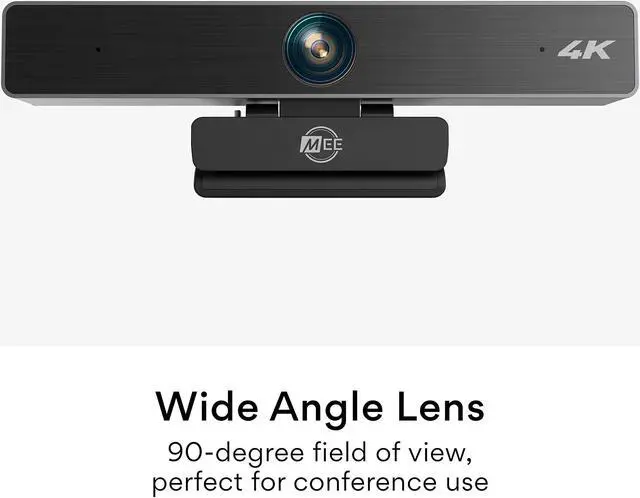 Alt view image 5 of 5 - MEE audio C11Z 4K Ultra HD Webcam with ANC Microphones, 4X Digital Zoom, Low Light Correction, Wide Angle Lens and Privacy Cover for Zoom Video Conferencing on Computer PC Mac Laptop Desktop