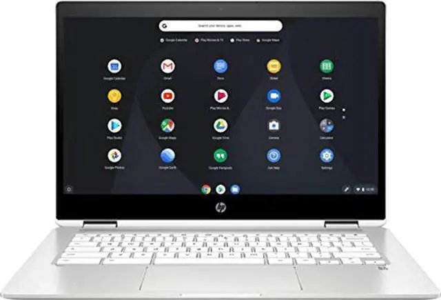Alt view image 2 of 5 - HP X360 2in1 Chromebook 14" HD Touchscreen Laptop for Business and Student, Intel Celeron N4000 (up to 2.6GHz), 4GB RAM, 32GB eMMC, Chrome OS, w/32GB SD Card, Ceramic White