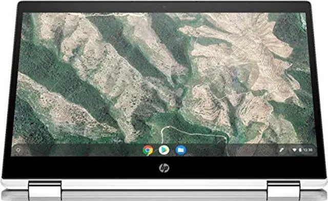 Alt view image 4 of 5 - HP X360 2in1 Chromebook 14" HD Touchscreen Laptop for Business and Student, Intel Celeron N4000 (up to 2.6GHz), 4GB RAM, 32GB eMMC, Chrome OS, w/32GB SD Card, Ceramic White