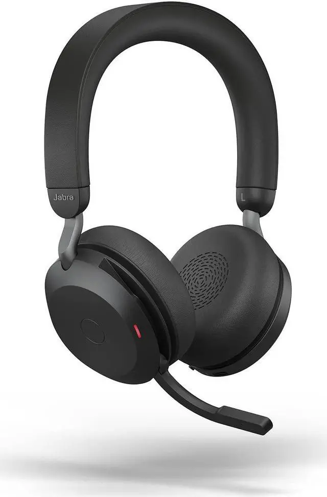 Alt view image 4 of 5 - Jabra Evolve2 75 PC Wireless Headset with 8-Microphone Technology - Dual Foam Stereo Headphones with Advanced Active Noise Cancelling, USB-A Bluetooth Adapter and MS Teams-compatibility - Black