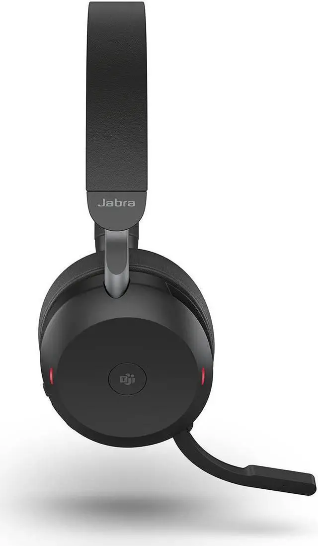 Alt view image 2 of 5 - Jabra Evolve2 75 PC Wireless Headset with 8-Microphone Technology - Dual Foam Stereo Headphones with Advanced Active Noise Cancelling, USB-A Bluetooth Adapter and MS Teams-compatibility - Black