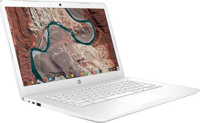 Alt view image 2 of 4 - HP Chromebook 14-inch (1920x1080) FHD IPS WLED-Backlit Display Laptop PC, Intel Dual Core Celeron N3350 up to 2.4GHz, 4GB LPDDR4 RAM, 32GB eMMC, B&O Play, Webcam, Bluetooth, Chrome OS