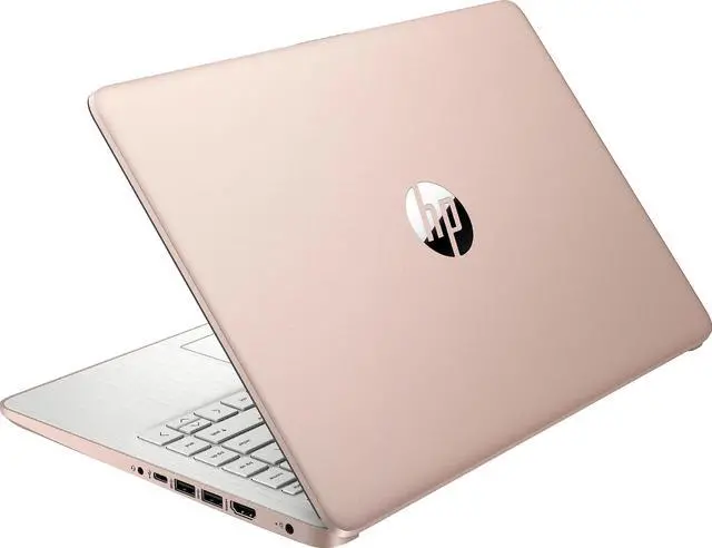Alt view image 2 of 5 - HP 2023 Newest 14" HD Ultral Light Thin Laptop, Quad-Core Intel Celeron Processor, 16GB RAM, 64GB eMMC, Webcam, HDMI, Wi-Fi, Upto 11 Hours, Windows 11 S + 1 Year Office 365+HubxcelAccessory,Rose Gold
