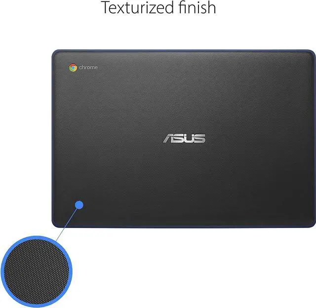 Alt view image 4 of 5 - ASUS Newest 14" Rugged & Spill Resistant Chromebook, Education Edition, Military STD 810G, Intel N3350, 4GB RAM, 160G Space(32G eMMC+128G Card), WiFi, Bluetooth, Webcam, DarkBlue, Chrome OS, JVQ MP