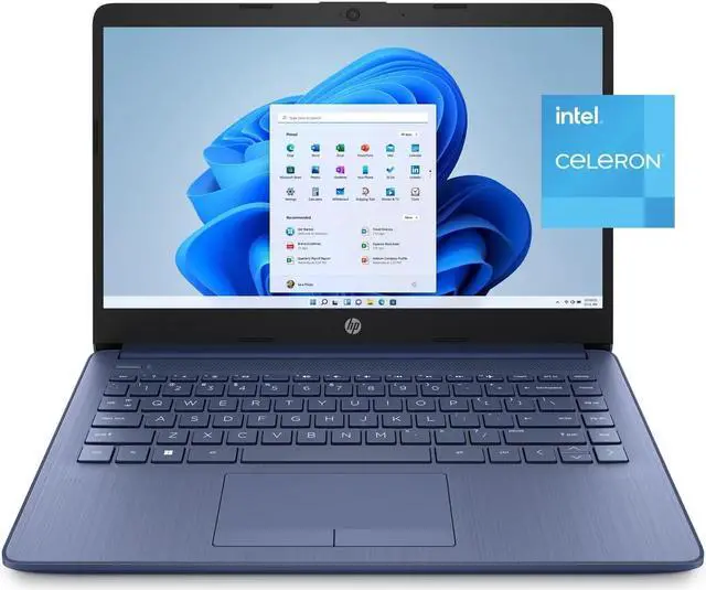 Alt view image 4 of 5 - HP Stream 14 2023 Laptop 14" HD 1366x768 4-Core Intel Celeron N4120 16GB DDR4 64GB eMMC UHD Graphics WiFi 5 Bluetooth RJ45 HDMI USB-C Windows 11 Home 1-Year Office 365 Subscription w/ONT 32GB USB