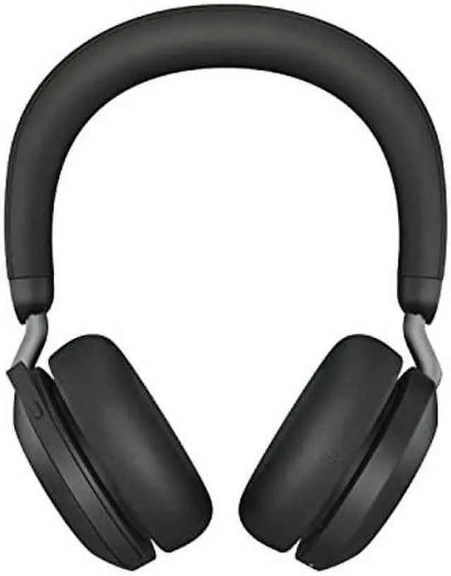 Main image of Jabra Evolve2 75 PC Wireless Headset with Charging Stand and 8-Mic Technology - Dual Foam Stereo Headphones with Advanced Active Noise Cancelling, USB-A Bluetooth Adapter and MS Compatibility - Black