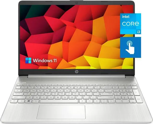 Main image of HP Newest Pavilion 15.6" HD Touchscreen Anti-Glare Laptop, 16GB RAM, 256GB SSD Storage, Intel Core Processor up to 4.1GHz, Up to 11 Hours Long Battery Life, Type-C, HDMI, Windows 11 Home, Silver