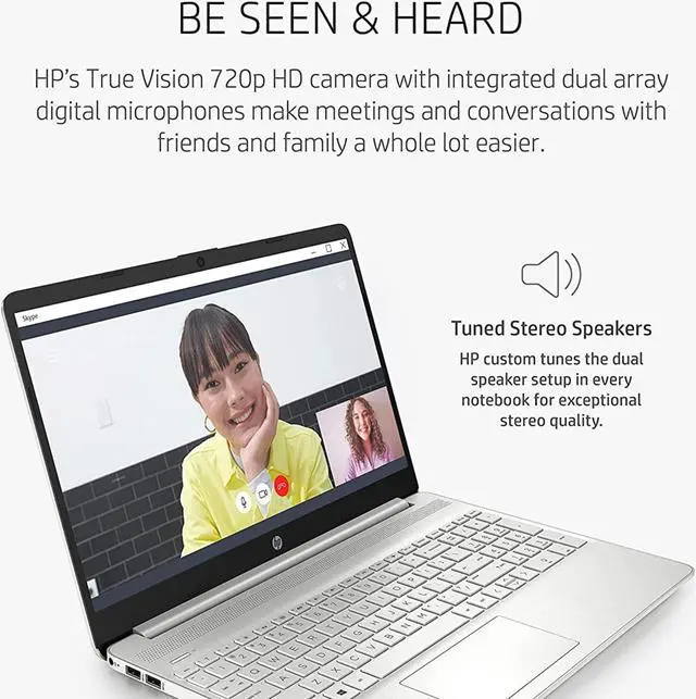 Alt view image 5 of 5 - HP Newest Pavilion 15.6" HD Touchscreen Anti-Glare Laptop, 16GB RAM, 256GB SSD Storage, Intel Core Processor up to 4.1GHz, Up to 11 Hours Long Battery Life, Type-C, HDMI, Windows 11 Home, Silver