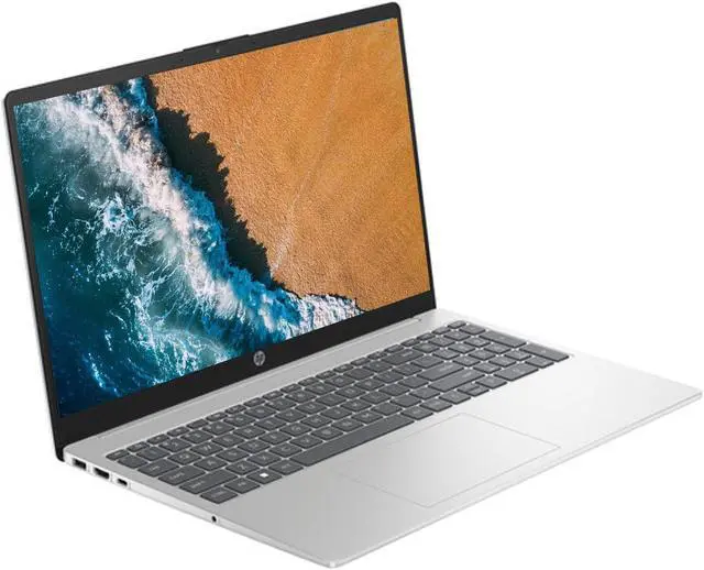 Alt view image 2 of 5 - HP 15.6" Portable Laptop (Include 1 Year Microsoft 365), HD Display, Intel Quad-Core N200 Processor, 16GB RAM, 128GB Storage, Wi-Fi 6, Webcam, HDMI, Numeric Keypad, Windows 11 Home, Silver