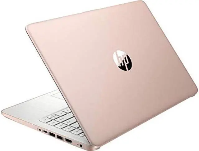 Alt view image 2 of 5 - HP 14 inch Touchscreen Laptop, AMD 3020e Processor, 4 GB RAM, 64 GB eMMC Storage, WiFi 5, Webcam, HDMI, Windows 10 S with Office 365 for 1 Year + Fairywren Card (Rose Gold)
