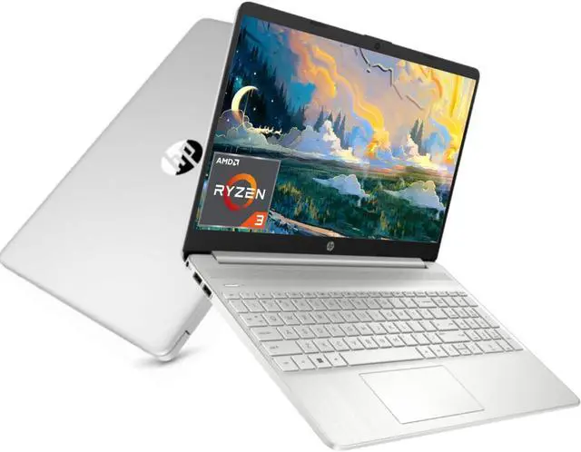 Main image of HP 15.6 inch Laptop Newest - for Stundet and Business, Ultra Thin, AMD Ryzen 3 5300U(Quad Cores, Beat i5-1035G1) 12GB RAM, 512GB SSD, 10H Long Battery Life, HD Webcam, Wi-Fi, Windows 11 Home in S