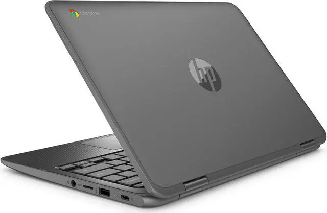 Alt view image 4 of 5 - HP Chromebook 11 X360, 11.6" Corning Gorilla Glass Touchscreen Display, Intel Celeron N3350, Intel HD Graphics 500, 64GB eMMC, 4GB SDRAM, Snow White, 11-ae051wm