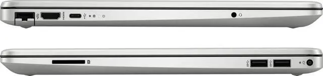 Alt view image 5 of 5 - HP 2022 Notebook 15 Laptop, 15.6" HD Display, Intel Celeron N4120 Processor, 16GB DDR4 Memory, 256GB SSD, Webcam, USB Type-C, RJ-45, HDMI, Long Battery Life, Windows 11 Home, Silver