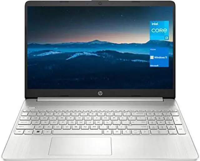 Main image of HP 15 Notebook, 15.6" HD Screen Laptop, Intel Core i3-1115G4, 32GB DDR4 RAM, 512GB SSD, Webcam, HDMI, Wi-Fi, Windows 11 Home, Natural Silver