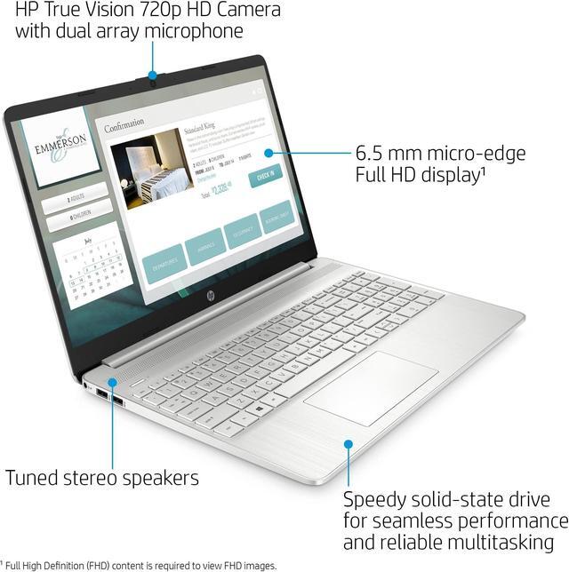 Alt view image 2 of 5 - 2022 HP 15.6inch HD Touchscreen Laptop AMD 2-Core Ryzen 3 3250U (Beat i3-1115G4) 8GB DDR4 RAM 256GB M.2 SSD AMD Radeon 8GB | 256GB SSD HP-15-EF1023DX HP-15-EF1023DX