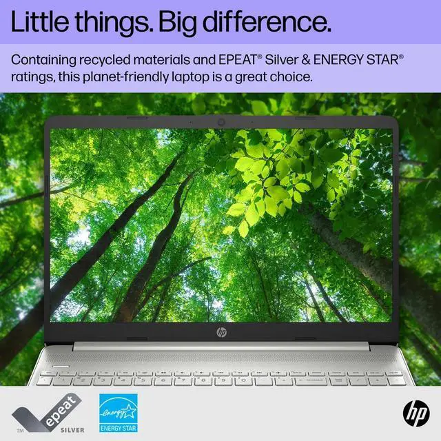 Alt view image 5 of 5 - HP 15-DY500 2023 Business Laptop 15.6" FHD (1920x1080) 6-Core Intel i3-1215U 16GB DDR4 512GB SSD Intel UHD Graphics Wi-Fi 5 Fingerprint Windows 11 Home w/ONT 32GB USB