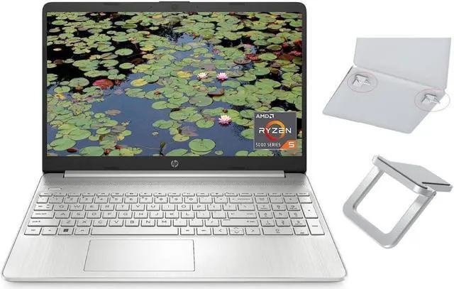 Main image of Hp 15.6" HD Display | AMD Ryzen 5 5500U Processor (Beat i7-1195G7) | 16GB RAM | 256GB SSD | AMD Radeon Graphics True Vision HD Camera | Windows 11 Home | Bundle with Laptop Stand