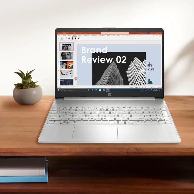 Alt view image 5 of 5 - Hp 15.6" HD Display | AMD Ryzen 5 5500U Processor (Beat i7-1195G7) | 16GB RAM | 256GB SSD | AMD Radeon Graphics True Vision HD Camera | Windows 11 Home | Bundle with Laptop Stand