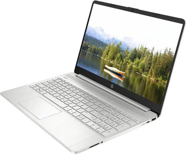 Alt view image 3 of 5 - HP 15 Notebook, 15.6" HD Screen, Intel Core i3-1115G4, 16GB DDR4 RAM, 512GB PCIe SSD, Webcam, HDMI, SD Card Reader, Wi-Fi, Windows 11 Home, Natural Silver
