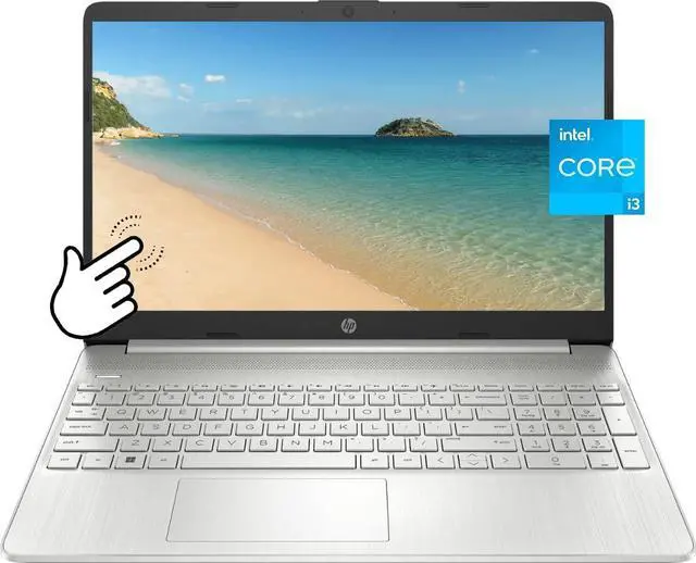 Main image of HP 2023 15.6" HD Touchscreen Laptop, Intel 11th Gen Core i3-1115G4 (Up to 4.1GHz, Beat i5-1030G7), 16GB RAM, 512GB PCIe SSD, Numpad, HDMI, USB A&C, Fast Charge, WiFi, Up to 8.5 Hours, Win11 S Mode