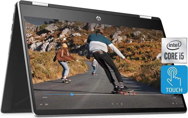 Main image of HP Pavilion x360 14 Convertible 2-in-1 Laptop, 14" HD Touchscreen Display, Intel Core i5, 8 GB DDR4 RAM, 512 GB SSD Storage, Windows 10 Home, Backlit Keyboard (14-dh2010nr, 2020 Model)