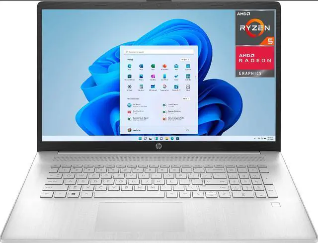Main image of HP 2021 Newest Ultrathin Laptop, 17.3" FHD (1920 x 1080) IPS Display, AMD Ryzen 5 5500U(Beats i7-1065G7), AMD Radeon Graphics, Fingerprint, Windows 11, HD Camera (32GB RAM | 1TB PCIe SSD)