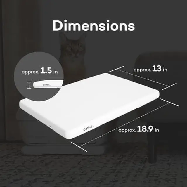 Alt view image 4 of 5 - Catlog Board - Smart Litter Box Monitoring System, Healthcare, Scale, Weight, Automatic Recording, Works with Any Litter Box, IoT, Smartdevice, App, Excretion, for Cat, All Breeds