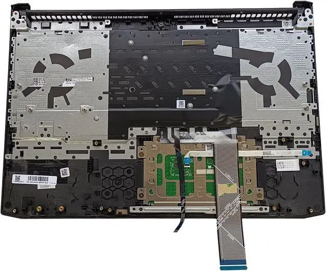 Alt view image 2 of 5 - LTPRPTS Replacement for Lenovo Ideapd Gaming 3-15ACH6 3-15IHU6 82K2 Yoga 13ALC7 Laptop Upper Case Palmrest Backlit Keyboard Touchpad Assembly Part 5CB1D04600 Black