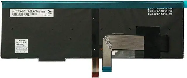 Alt view image 2 of 2 - US Layout Replacement Keyboard for Lenovo ThinkPad T540 T540p L540 W540 W541 T550 W550 W550s T560 L560 L570 P50s Laptop (Backlit)