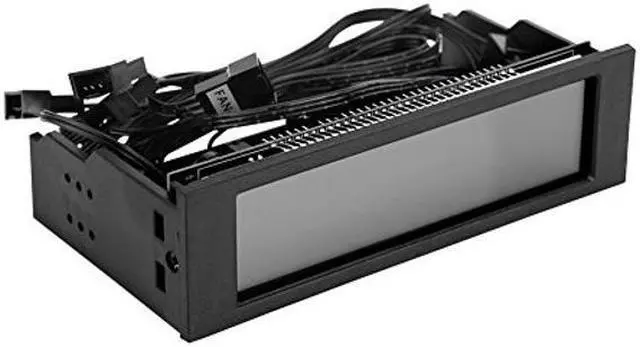 Alt view image 4 of 4 - 5-Fans Speed Controller CPU Temperature Sensor Computer Cooling Drive Bay Front LCD Panel