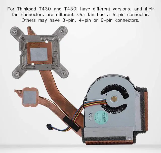Alt view image 2 of 5 - ASHATA CPU Cooling Fan,CPU Cooling Fan Heatsink Fan for Lenovo ThinkPad T430 T430i CPU Fan,Fast Heat Dissipation and Easy Installation,A Set of Installation Tools