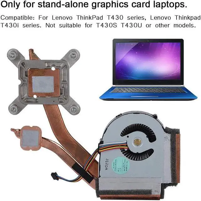 Alt view image 4 of 5 - ASHATA CPU Cooling Fan,CPU Cooling Fan Heatsink Fan for Lenovo ThinkPad T430 T430i CPU Fan,Fast Heat Dissipation and Easy Installation,A Set of Installation Tools