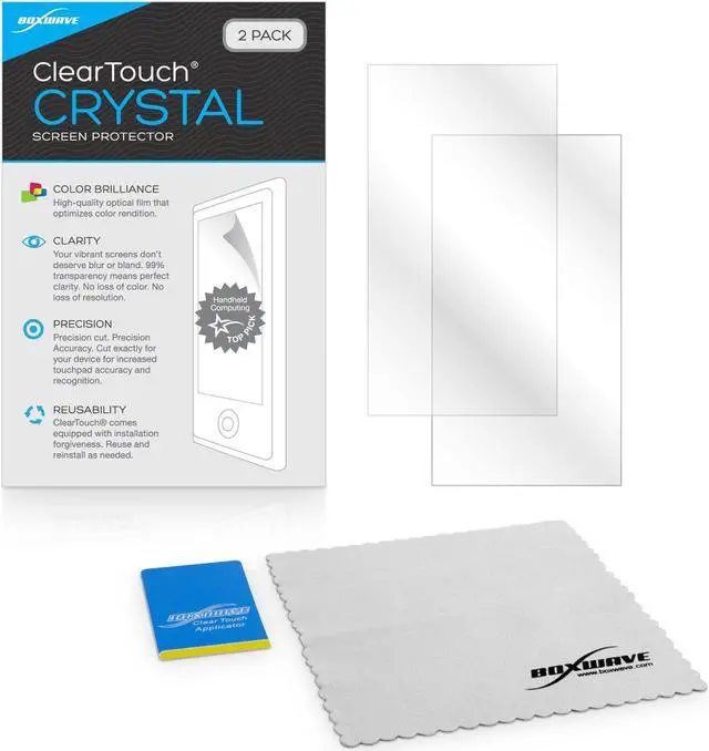 Alt view image 4 of 5 - BoxWave Screen Protector for Simrad GO12 XSE (Screen Protector ClearTouch Crystal (2-Pack), HD Film Skin - Shields From Scratches for Simrad GO12 XSE