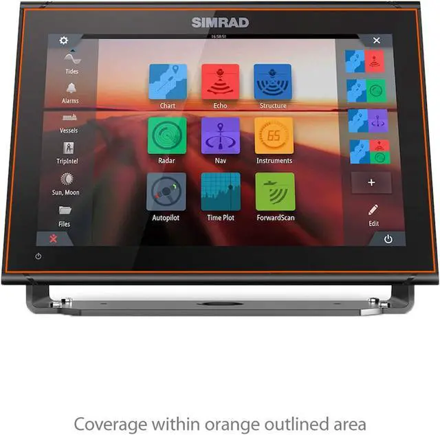 Alt view image 3 of 5 - BoxWave Screen Protector for Simrad GO12 XSE (Screen Protector ClearTouch Crystal (2-Pack), HD Film Skin - Shields From Scratches for Simrad GO12 XSE