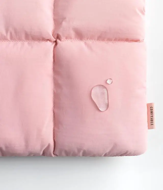 Alt view image 4 of 5 - Comfyable Puffy Laptop Sleeve 15 Inch 16 Inch, Quilted Puffer Laptop Carrying Case for Women, Pillow Pouch Compatible for MacBook Air 15 in M4 2025 & MacBook Pro 16 in M4 2024, Pink