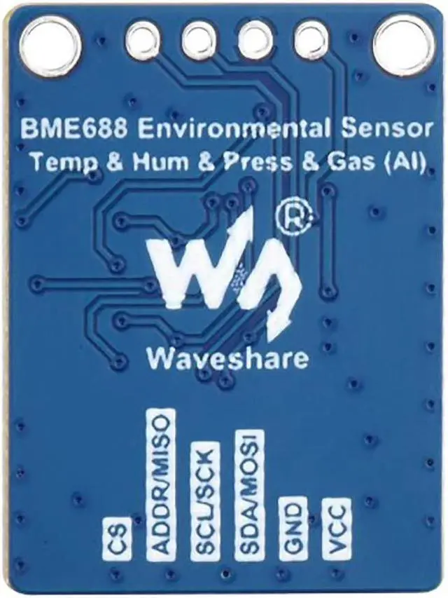 Alt view image 2 of 5 - BME688 Environmental Sensor Module, Temperature Humidity Barometric Pressure Gas Sensor, I2C/SPI, AI Function, for Raspberry Pi, Arduino, ESP32, Pico, 3.3V/5V Compatible