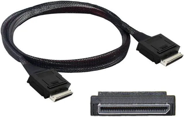 Main image of Chenyang SFF-8611 to SFF-8611 Cable,OCuLink PCIe PCI-Express SFF-8611 8X 8-Lane Male to Male SSD Data Active Cable 50cm