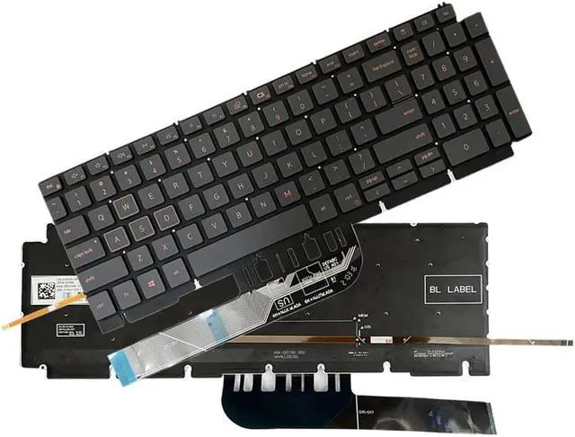 Alt view image 3 of 5 - GinTai Laptop US Backlit Keyboard Replacement for Dell G15 (5510) G15 (5511) G15 5515 G15 5520 0H4XRJ 343NN
