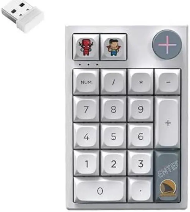 Main image of Darmoshark K3 Pro Three Mode 2.4G/BT5.0/USB-C Wireless Bluetooth Mechanical Number Keyboard 19 Key Mini Number Keyboard Portable RGB Backlight Game Keyboard Extended Keyboard-Add to Wish List