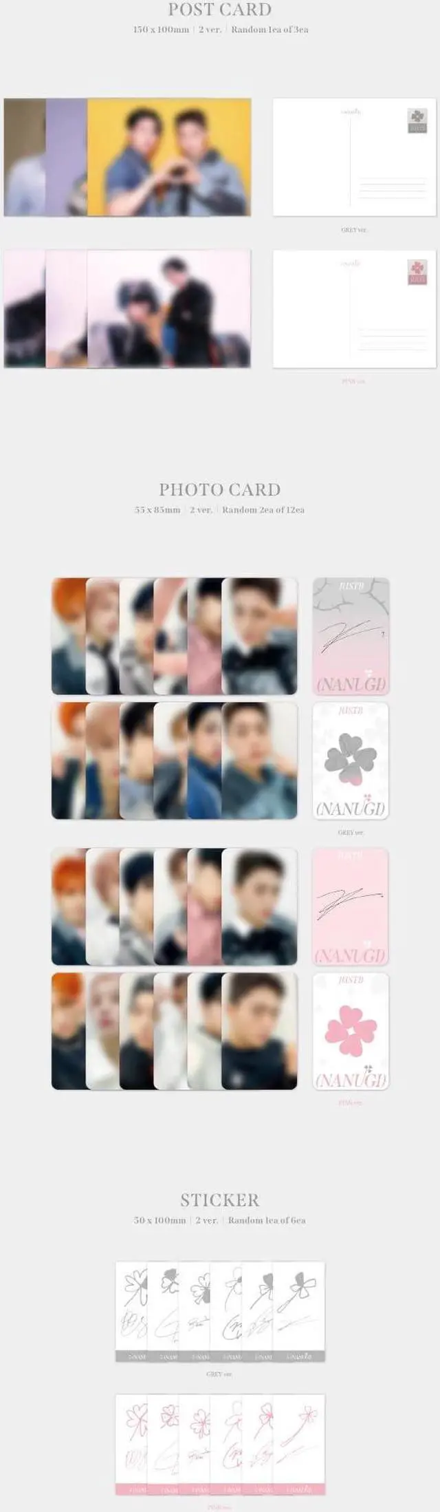 Alt view image 4 of 5 - JUST B - / NANUGI (4th Mini Album) CD+Folded Poster (2 ver. Set/CD Only, No Poster)